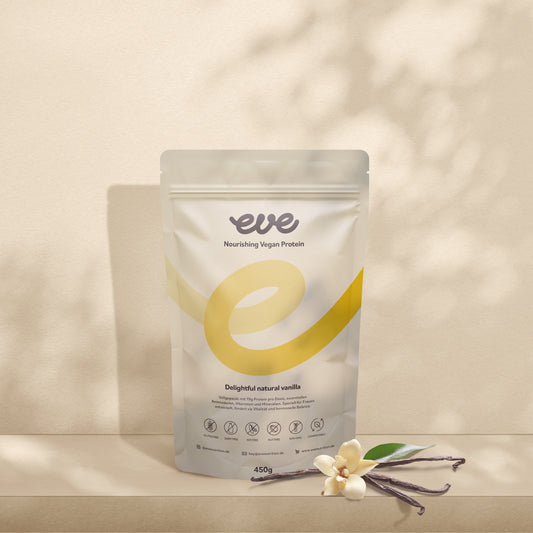 eve nutrition veganes Proteinpulver mit Vanillegeschmack