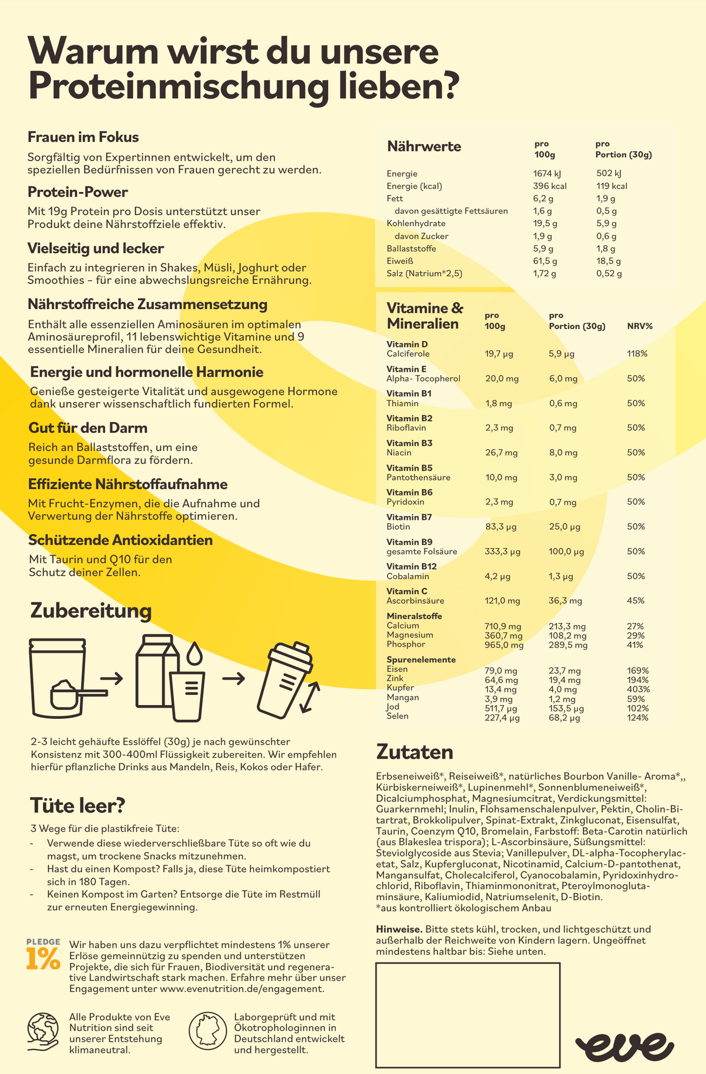 Nourishing Vanilla Protein (vegan)