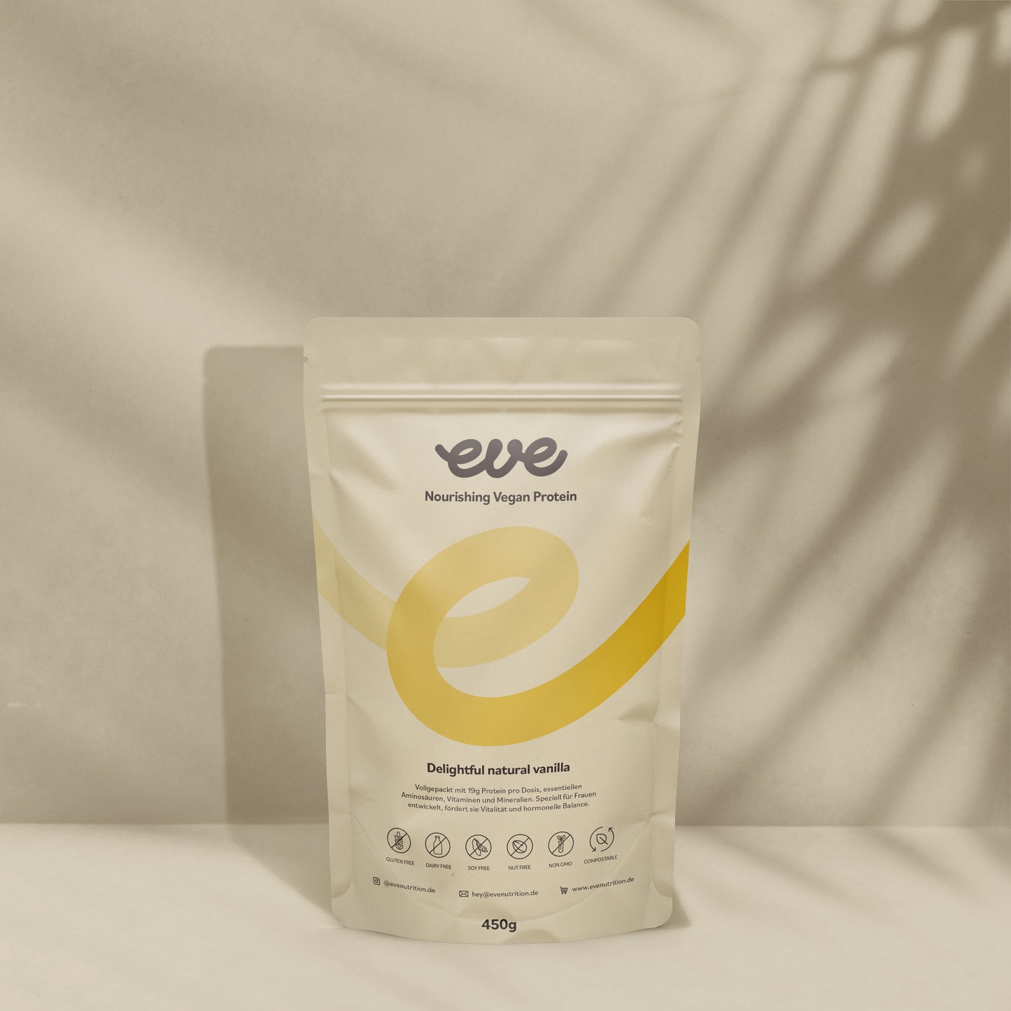 eve nutrition veganes Proteinpulver Vanille